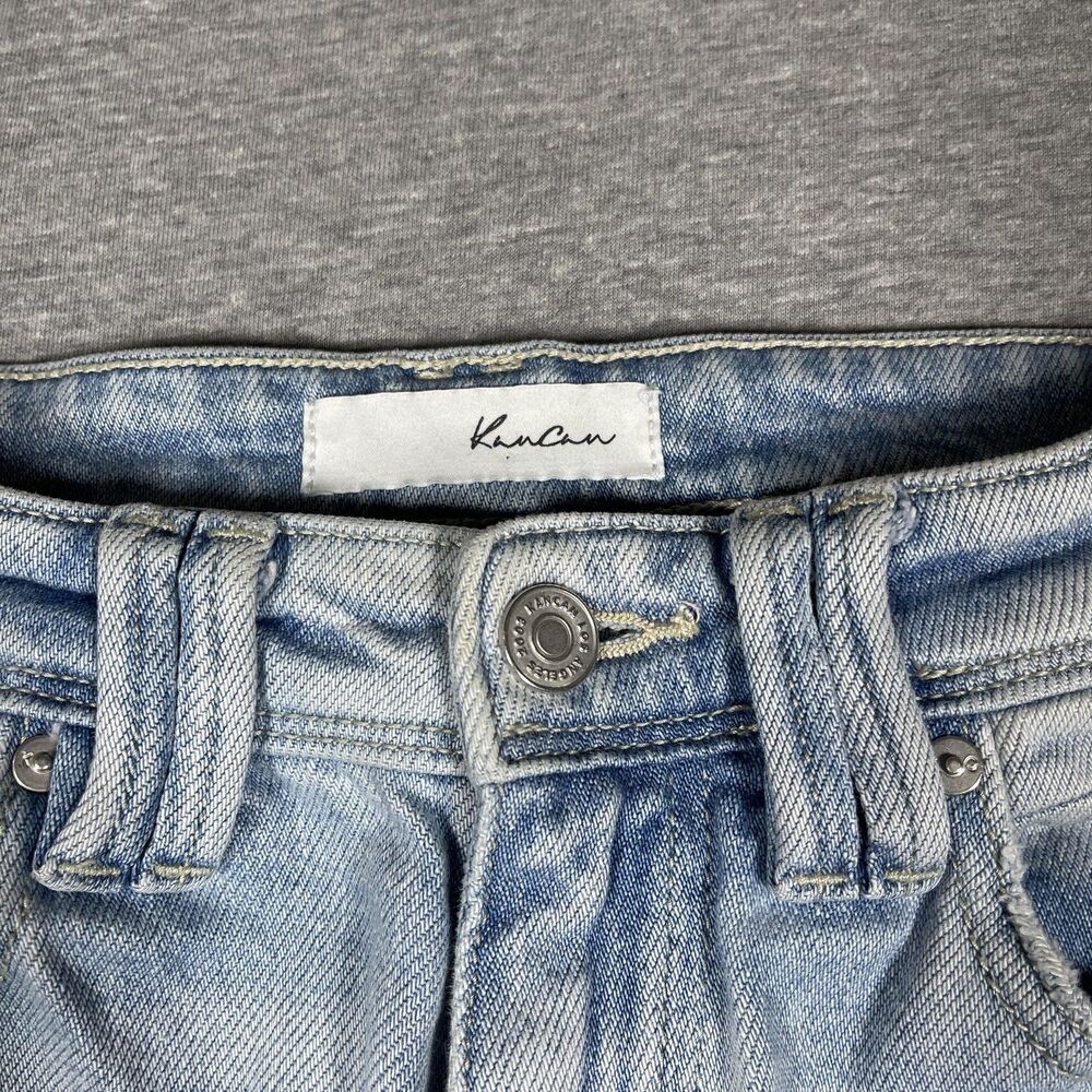KanCan Jeans Womens 5/26 Blue Flared Mid Rise Light Wash Denim Y2K - Picture 8 of 10